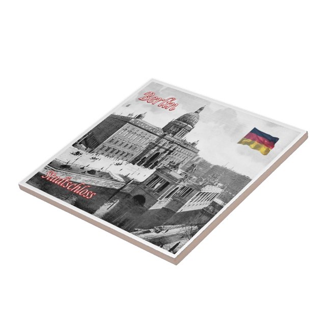 zDE071 BERLIN City ​​Palace Germany, Ceramic Tile (Side)