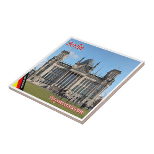 zDE074 BERLIN REICHSTAG BUILDING Germany, Ceramic Tile