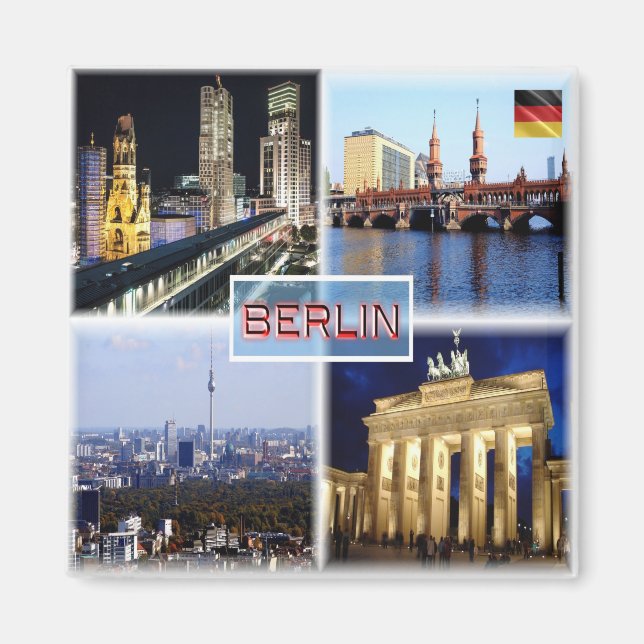 zDE090 BERLIN Bikini Haus Oberbaum, Fridge Magnet (Front)