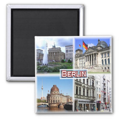 zDE109 BERLIN Brandenburg Gate Reichstag Fridge Magnet