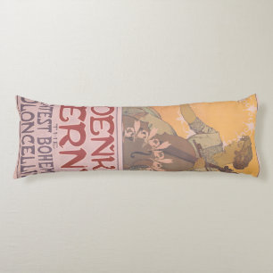 Zdenka Cerny poster by Alphonse Mucha  Body Pillow