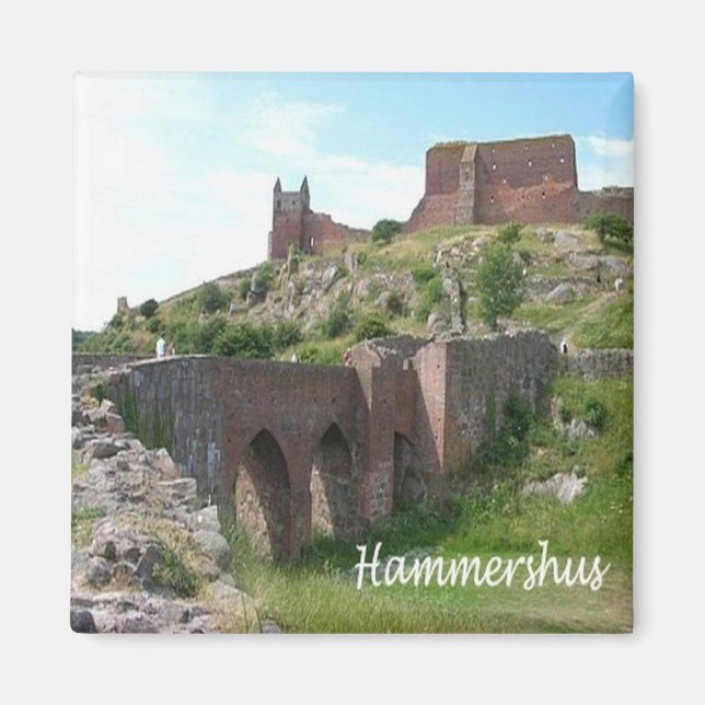 zDK006 HAMMERHSHUS, Frisian Islands, Fridge Magnet (Front)