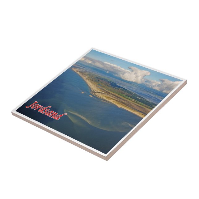 zDK007 JORDSAND Frisian Islands Denmark, Ceramic Tile (Side)