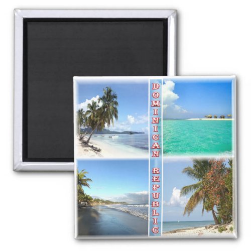 zDO004 DOMINICAN REPUBLIC Mosaic America Fridge Magnet