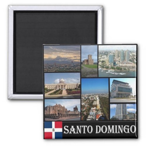 zDO009 SANTO DOMINGO Dominican Republic Fridge Magnet