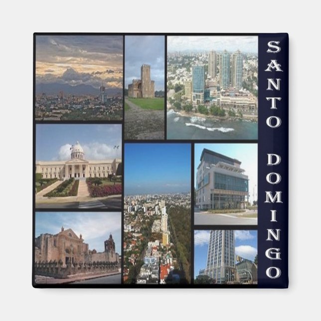 zDO011 SANTO DOMINGO, Dominican Republic, Fridge Magnet (Front)