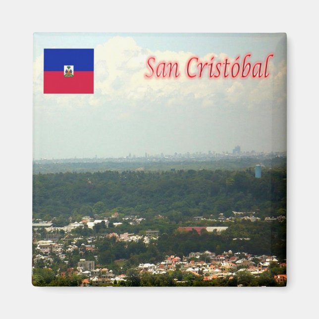 zDO015 SAN CRISTOBAL, Dominican Republic, Fridge Magnet (Front)