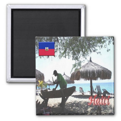 ZDO020 HAITI Playa Dominican Republic Fridge Magnet
