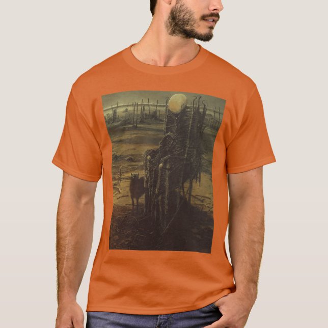 Zdzislaw Beksinski girl retro T-Shirt (Front)