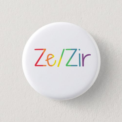 ZeZir Pronouns badge Button