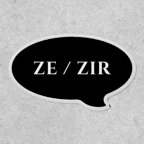 ZE ZIR PRONOUNS PATCH