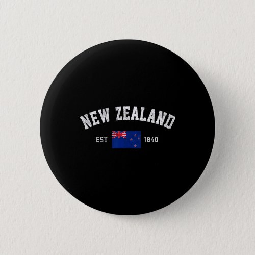 Zealand Est 1840 Kiwi Flag Independence Day  Button