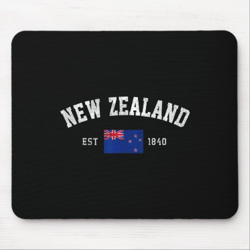 Zealand Est 1840 Kiwi Flag Independence Day  Mouse Pad