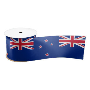 Zealand Flag & New Zealand travel, holiday/sports Satin Ribbon