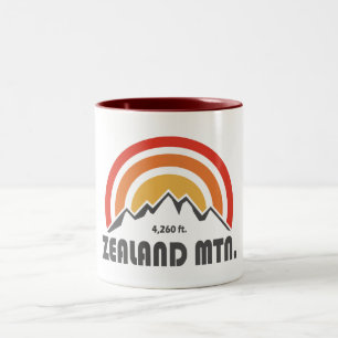 Zealand Mountain New Hampshire Two-Tone Coffee Mug