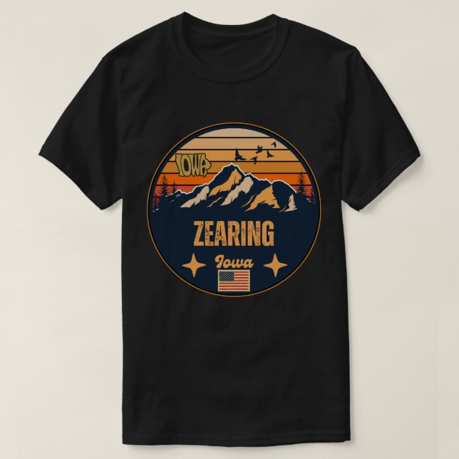 Zearing, Iowa T-Shirt (Design Front)