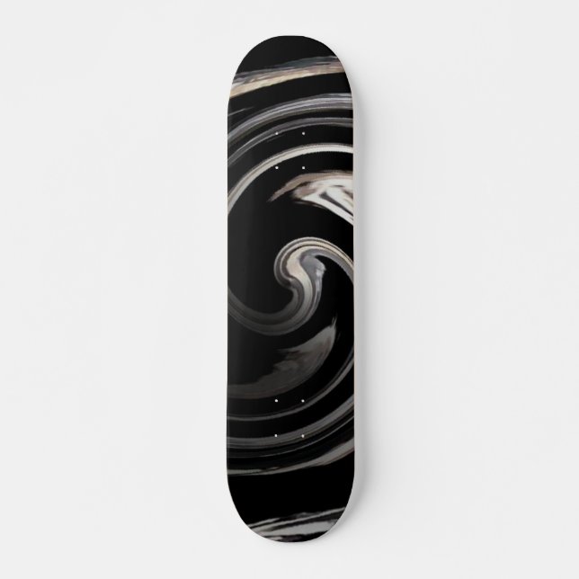 Zebara Swirl Skateboard Deck (Front)