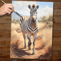 Zebra 1 Decoupage Paper