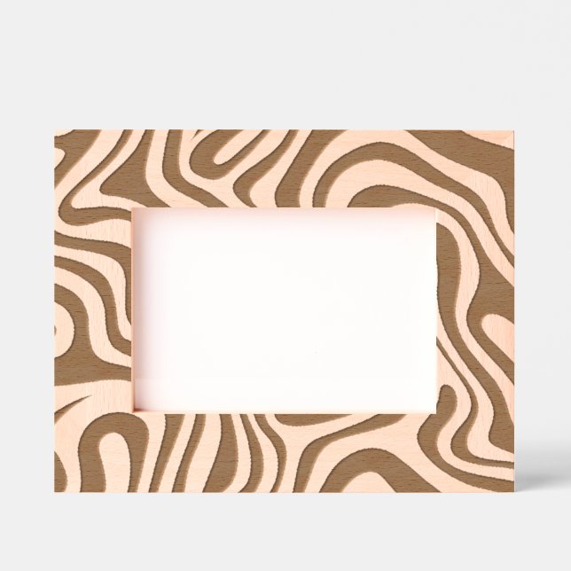 Zebra 1 Etched Wooden Frame Engraved Frames (Front)