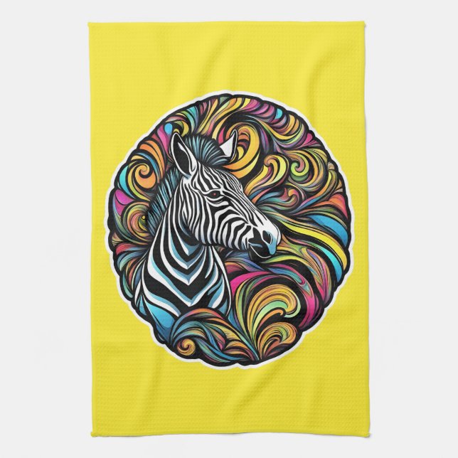 Zebra 1 kitchen towel (Vertical)