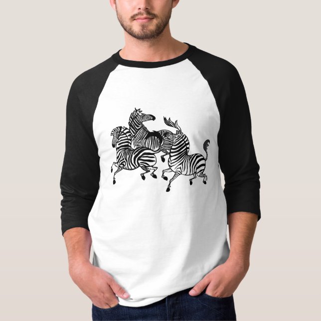 Zebra 2 Raglan Tshirt (Front)