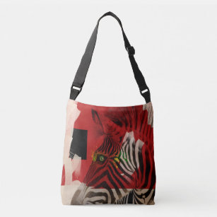 zebra cross body bag