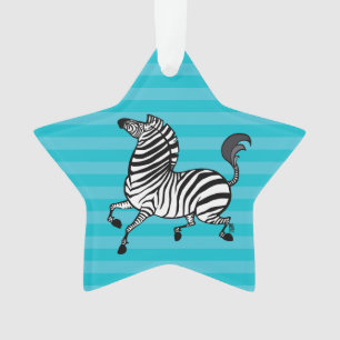 Zebra Acrylic Ornament