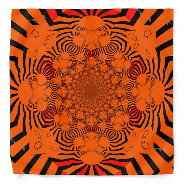 Zebra African Print Hakuna Matata Pattern Design Bandana (Front)
