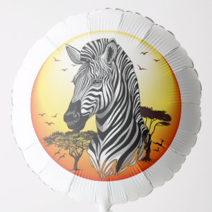 Zebra African Savanna Wild Animal Balloon