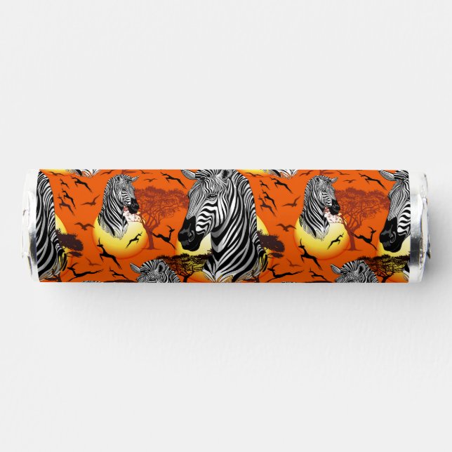 Zebra African Savanna Wild Animal Breath Savers® Mints (Front)