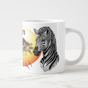 Zebra African Savanna Wild Animal Giant Coffee Mug