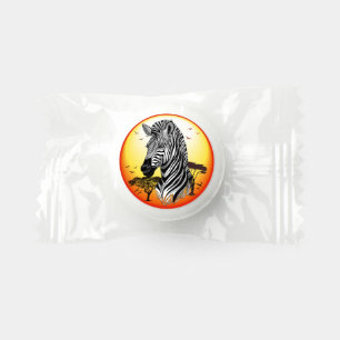 Zebra African Savanna Wild Animal Life Saver® Mints