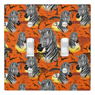Zebra African Savanna Wild Animal Light Switch Cover