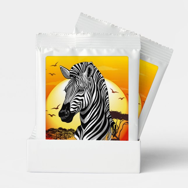 Zebra African Savanna Wild Animal Margarita Drink Mix (Pair)