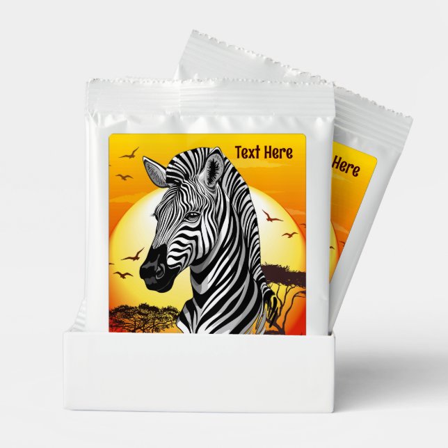 Zebra African Savanna Wild Animal Margarita Drink Mix (Pair)