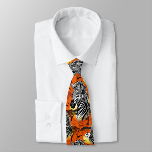 Zebra African Savanna Wild Animal Neck Tie