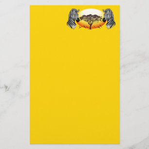 Zebra African Savanna Wild Animal Stationery