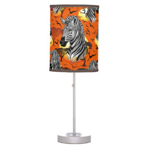 Zebra African Savanna Wild Animal Table Lamp