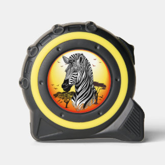 Zebra African Savanna Wild Animal Tape Measure