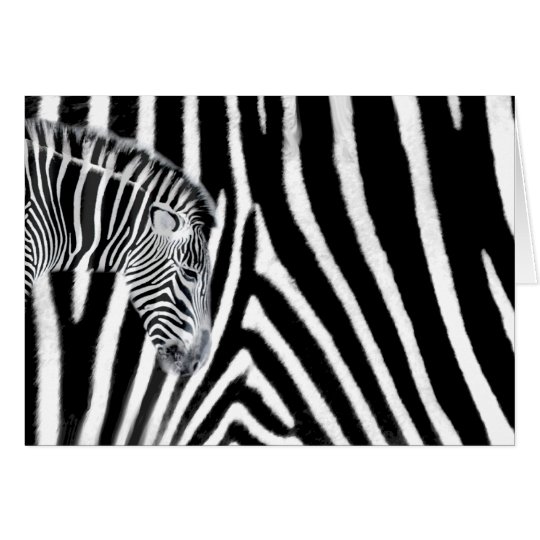 Zebra and it's stripe card