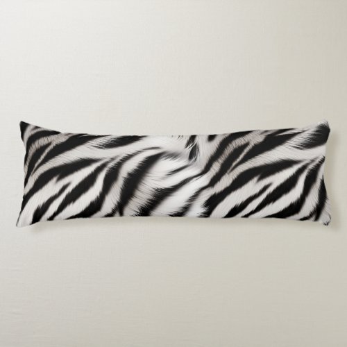Zebra and Leopard Animal Fur Body Pillow
