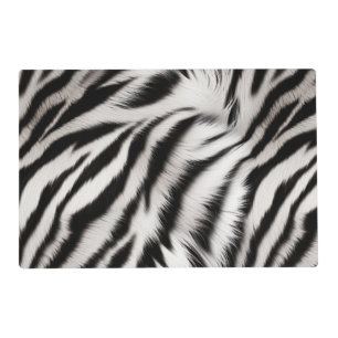 Zebra and Leopard Animal Fur Placemat