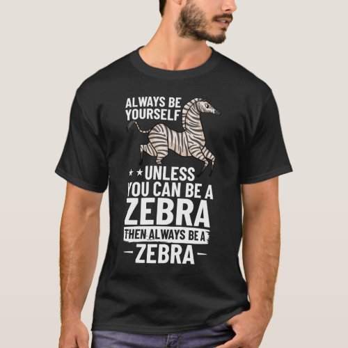 Zebra Animal Africa Stripes Mountain Plains T_Shirt