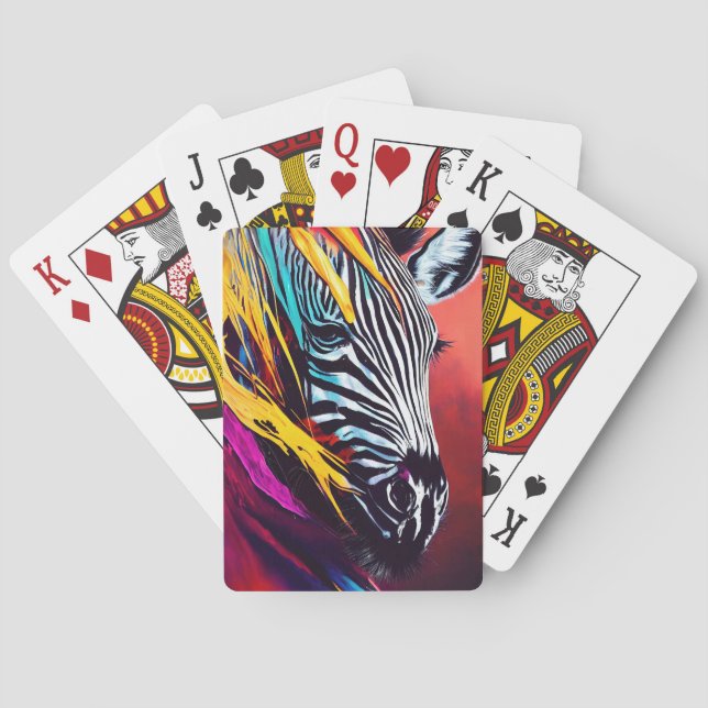 Zebra  Animal Discovery Adventure Nature Planet  Poker Cards (Back)