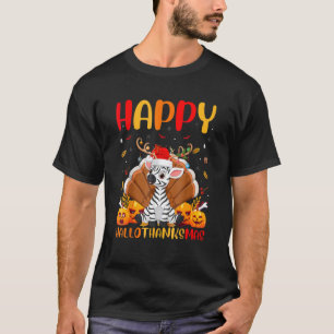 Zebra Animal  Happy Zebra Hellothanksmas T-Shirt