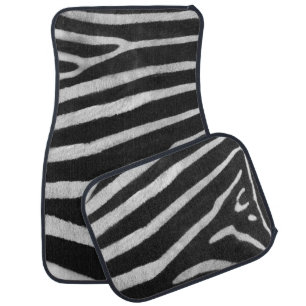Zebra animal print background pattern car floor mat