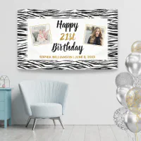 zebra happy birthday banner printable