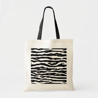 Zebra Animal Print Black White Stripes Pattern Tote Bag