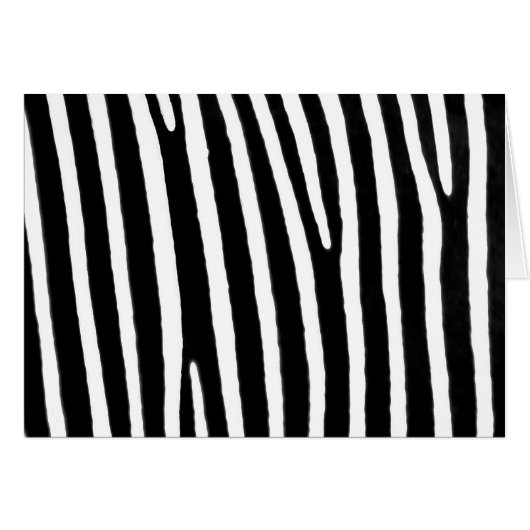Zebra animal print cards (Front Horizontal)