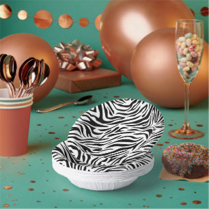 Zebra Animal Print Party Paper Bowl